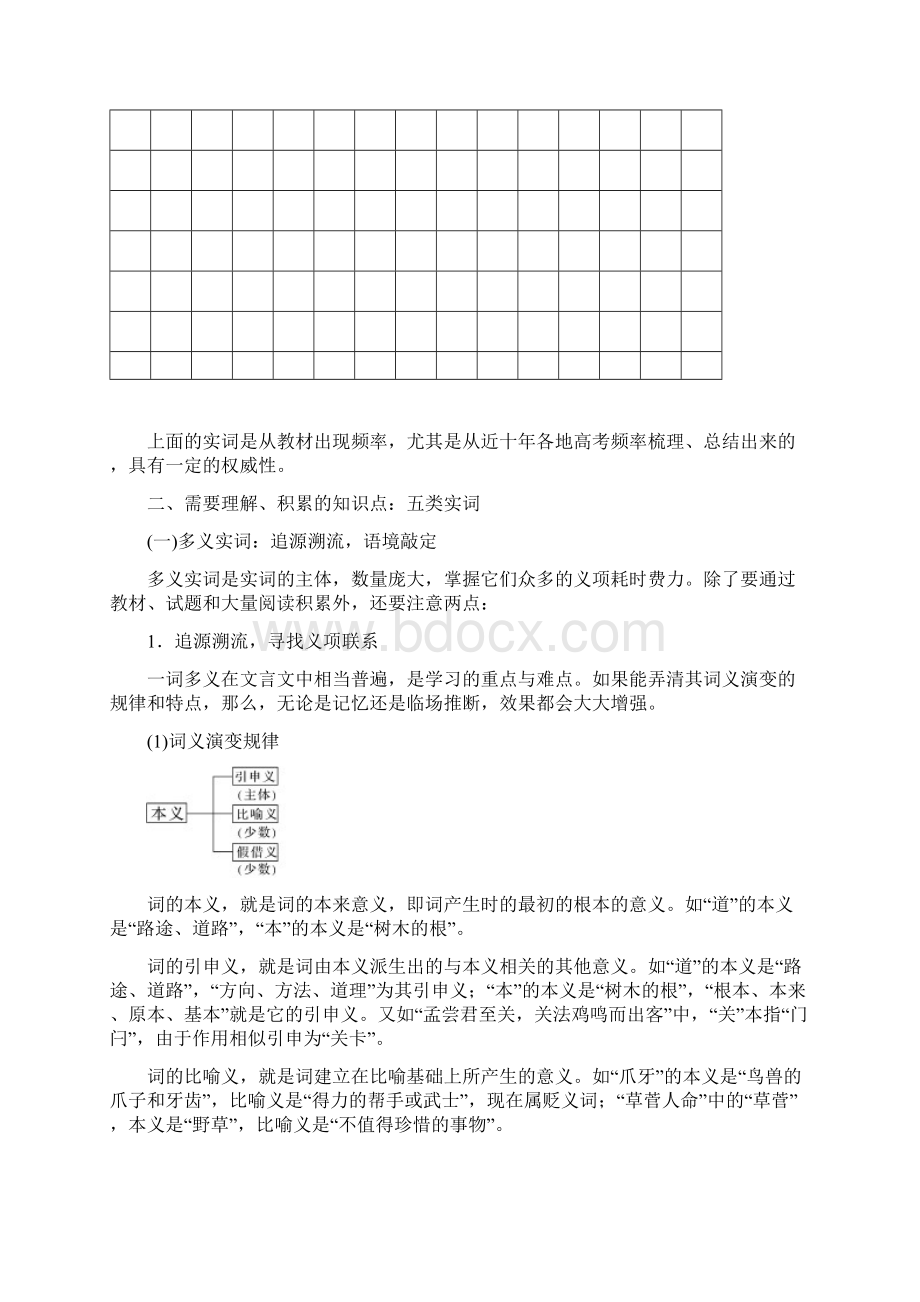 高考语文大一轮复习第三章文言文阅读三核心突破一理解实词含义7文档格式.docx_第2页