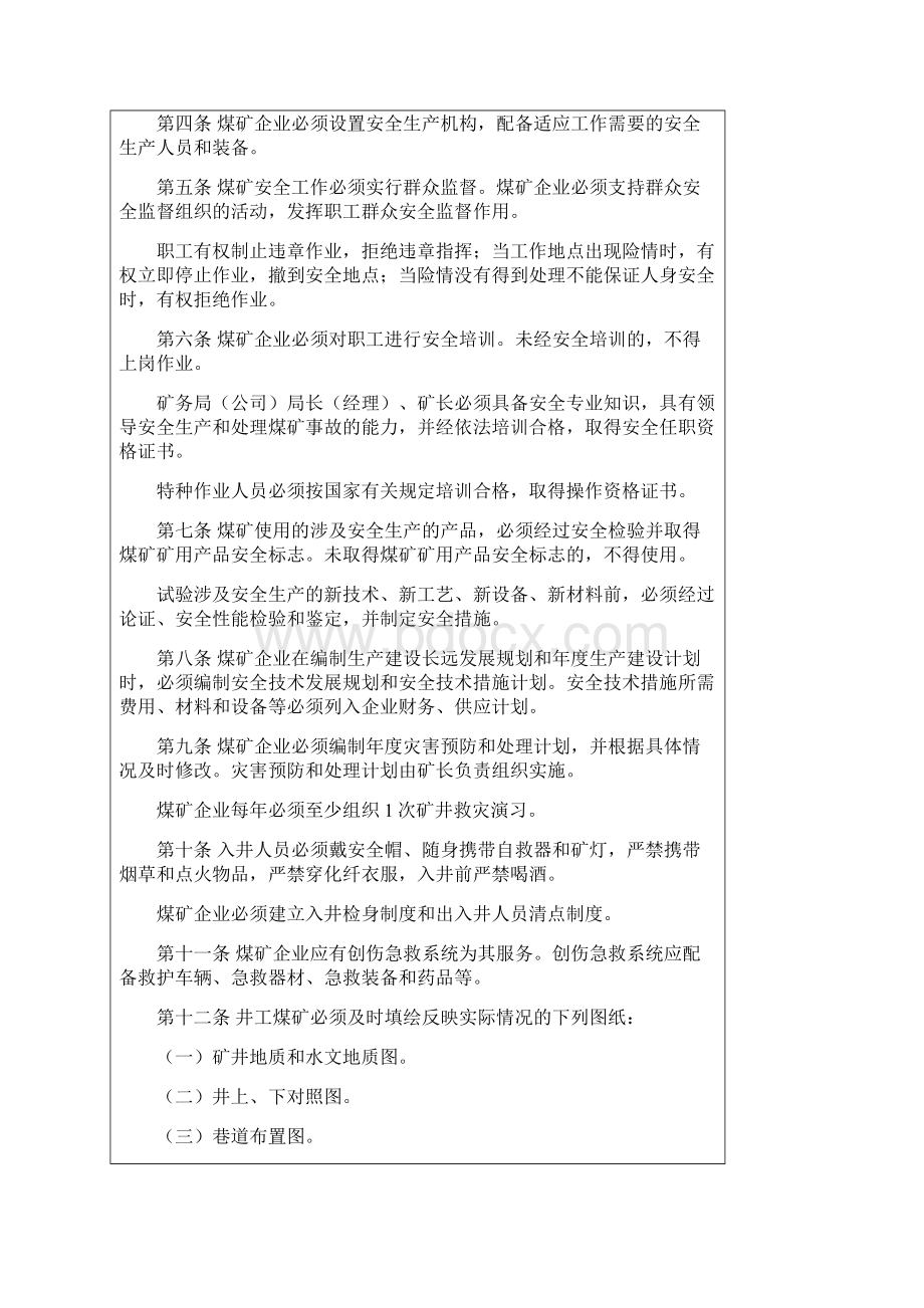 《煤矿安全规程》培训教案Word文档下载推荐.docx_第2页