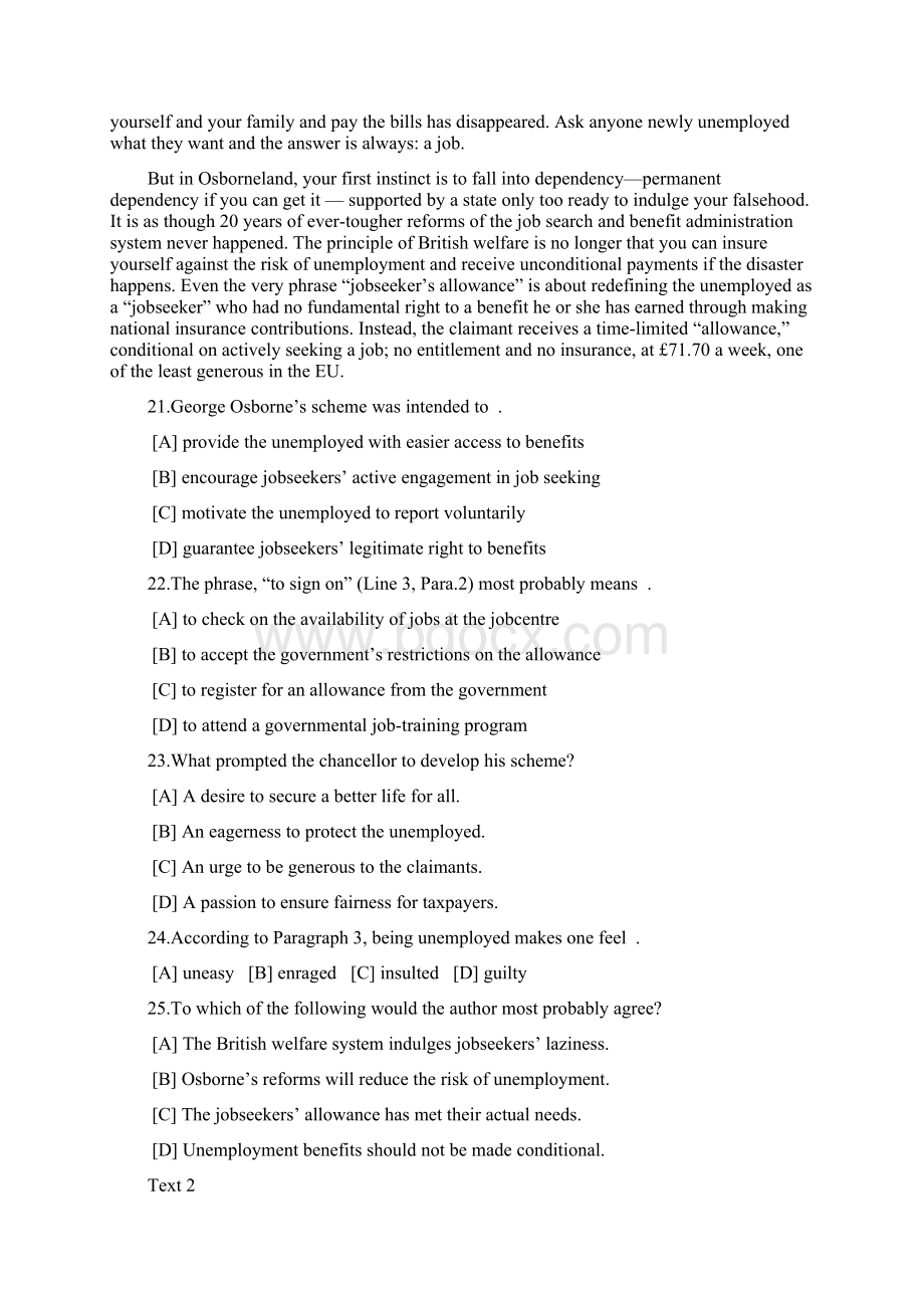 全国硕士研究生入学统一考试英语一试题.docx_第3页