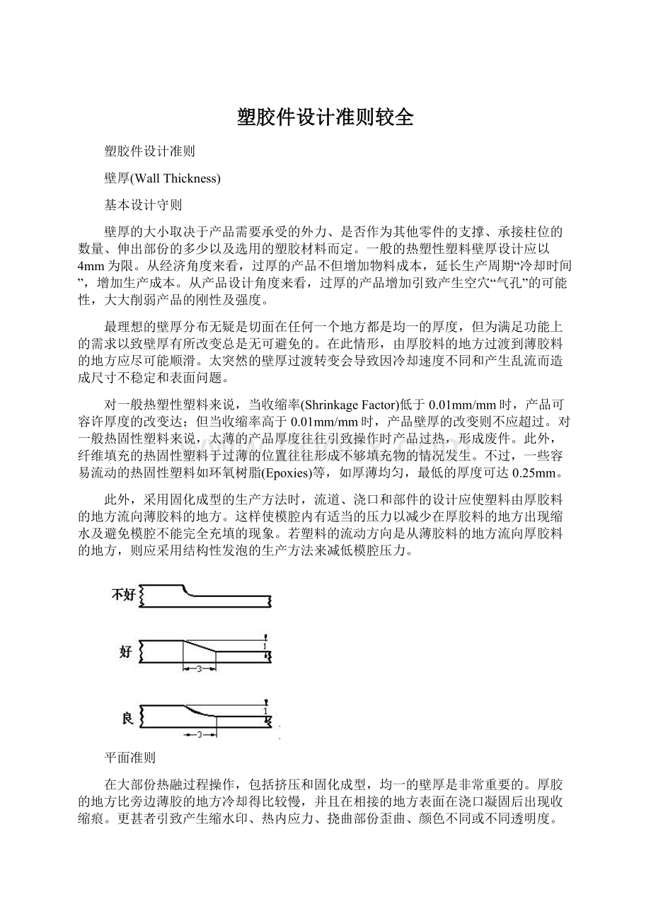 塑胶件设计准则较全文档格式.docx