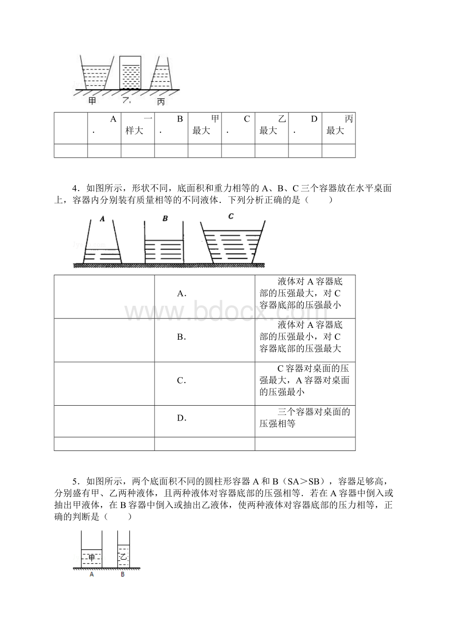 完整版液体压强三种容器经典问题.docx_第2页