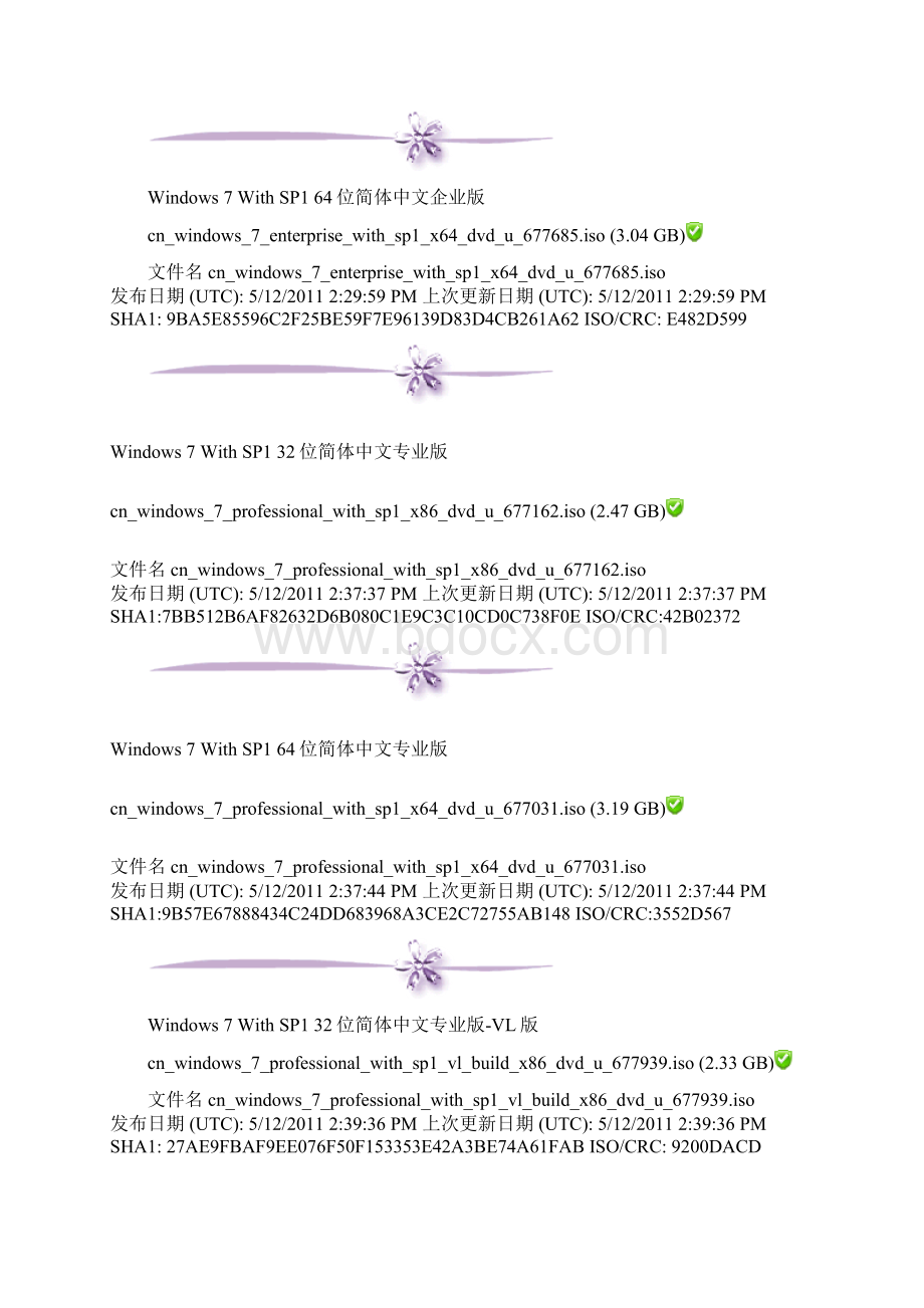 Windows7集成SP1微软原版光盘镜像下载大全 msdn.docx_第3页