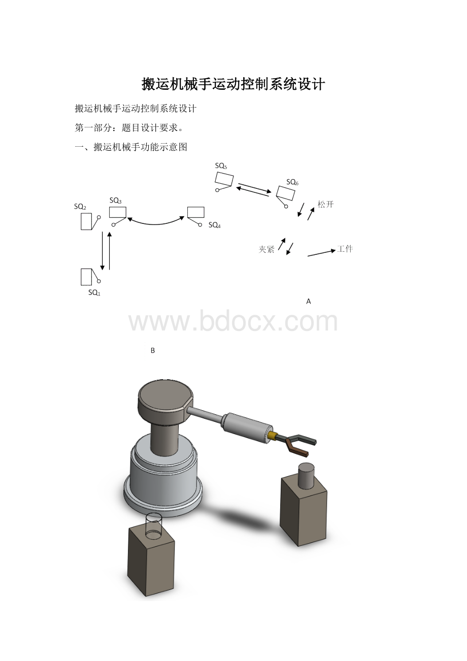 搬运机械手运动控制系统设计.docx_第1页