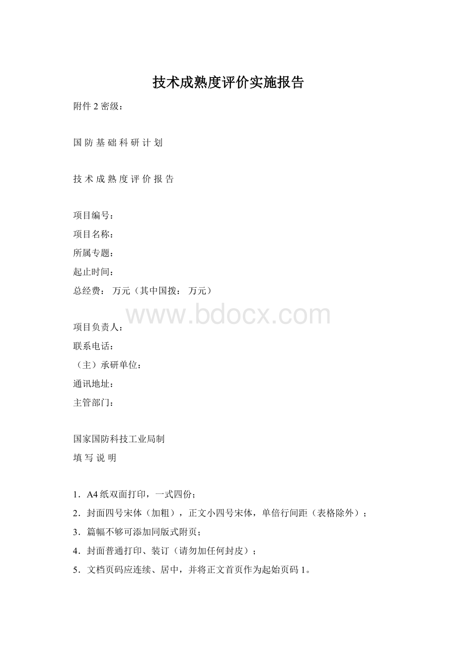 技术成熟度评价实施报告.docx_第1页