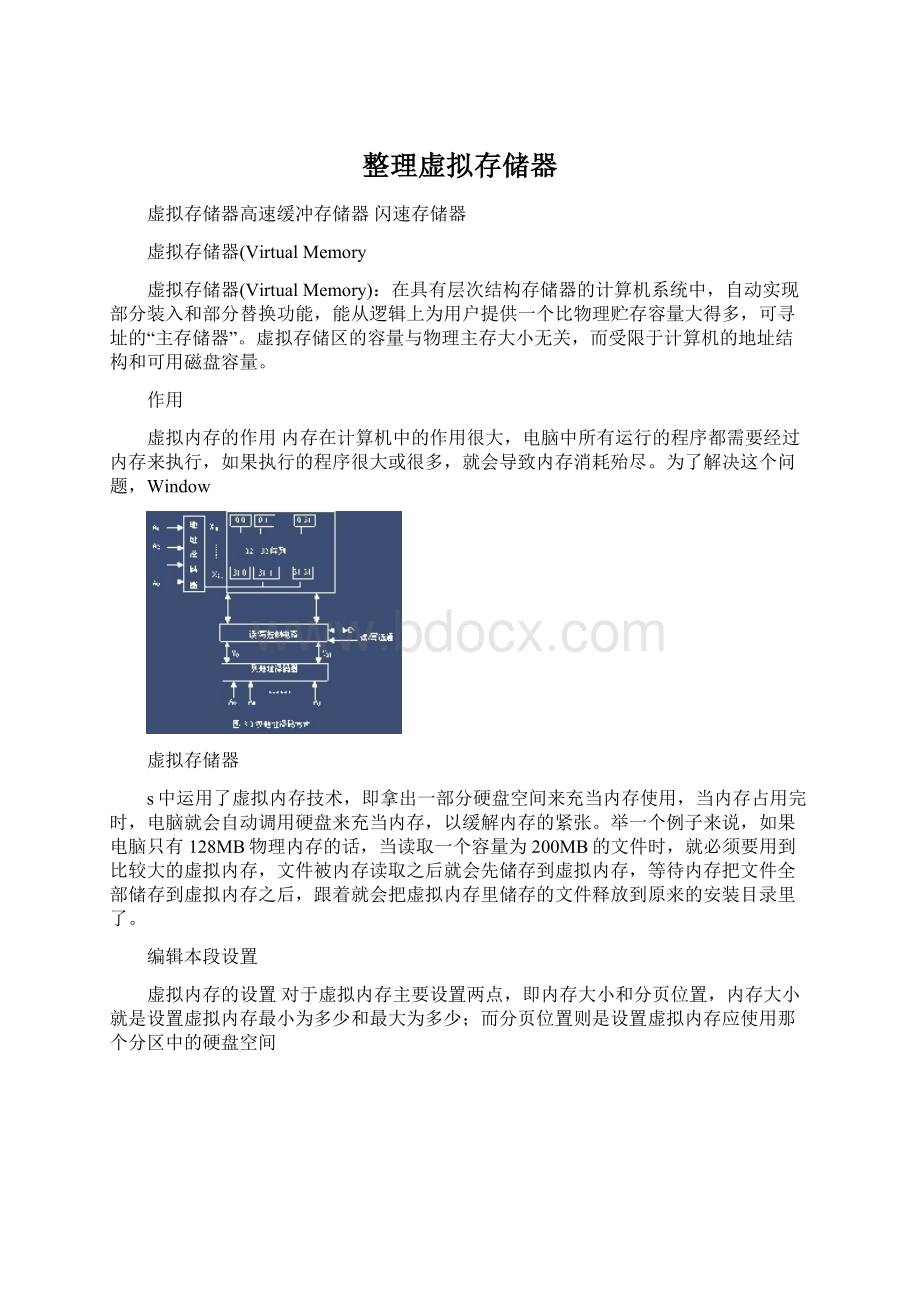 整理虚拟存储器Word文件下载.docx