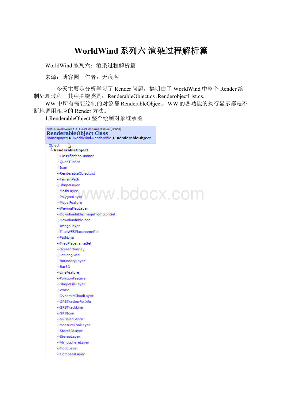 WorldWind系列六 渲染过程解析篇Word文件下载.docx