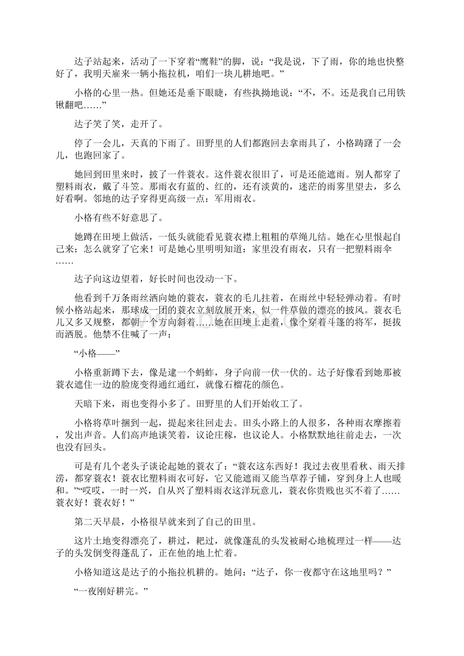 BBG版考前两个月浙江高考复习热点题源 题点训练第3章 小说阅读 题点训练一讲解文档格式.docx_第3页