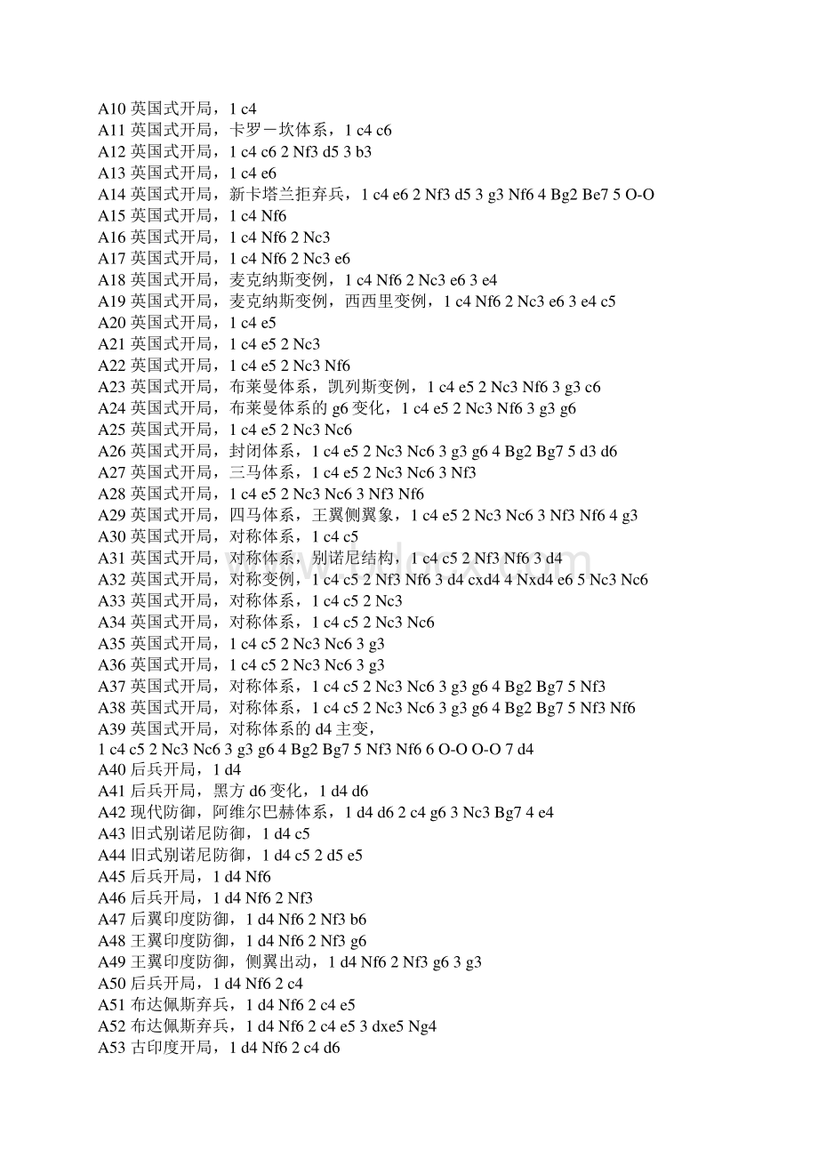 国际象棋开局胜率统计一览表.docx_第2页