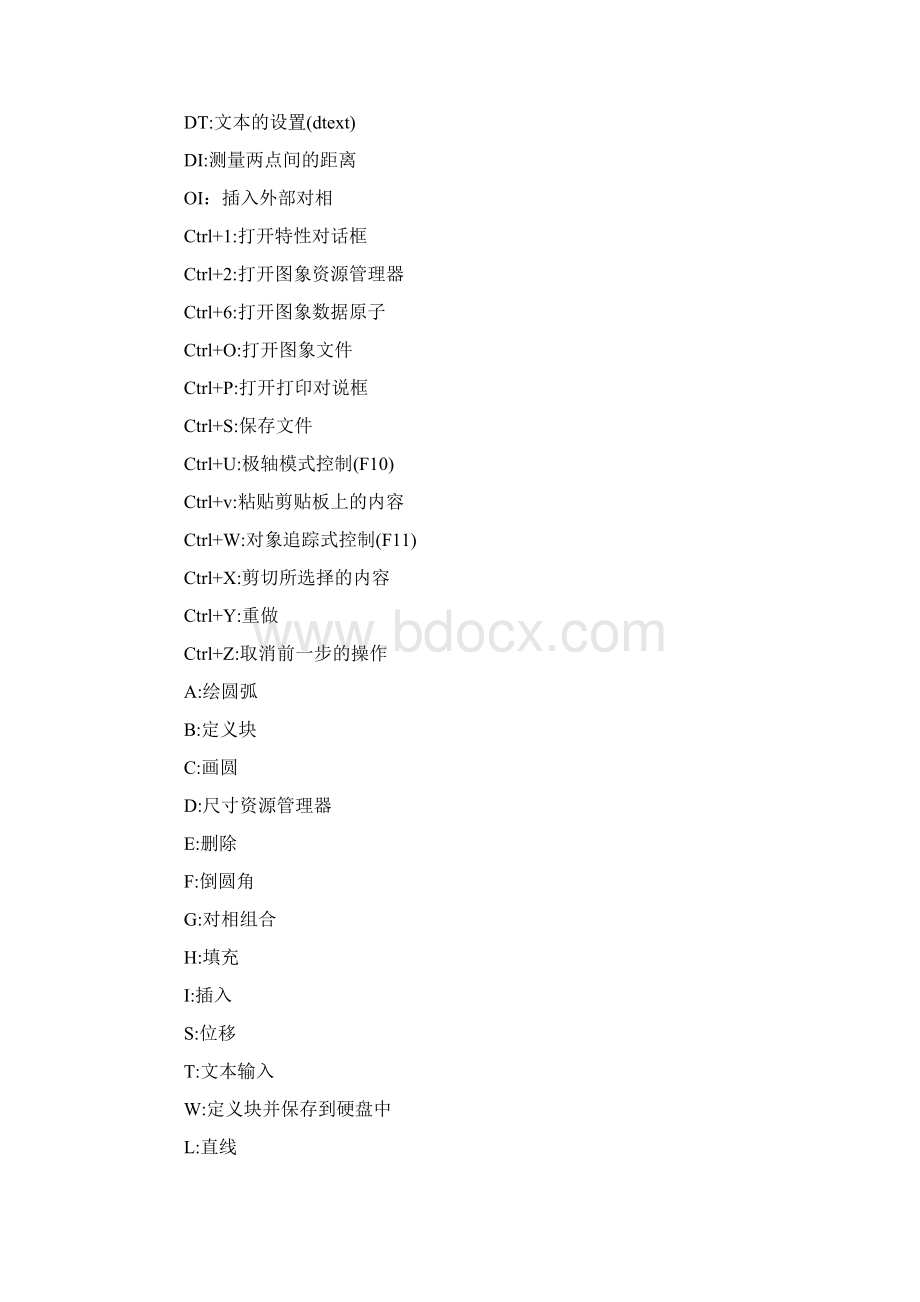 CAD二维三维快捷键Word格式.docx_第3页