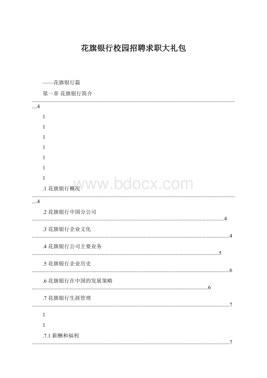 花旗银行校园招聘求职大礼包文档格式.docx