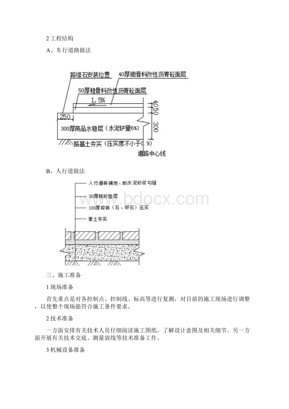 施工管理重庆自然博物馆新馆工程附属工程车行道路砼路沿人行道施工方案.docx_第2页