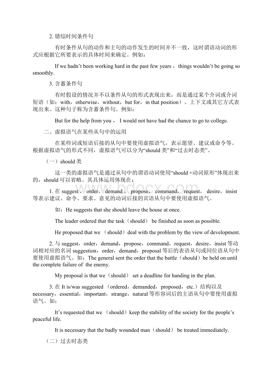 高中英语虚拟语气练习题附答案.docx_第2页