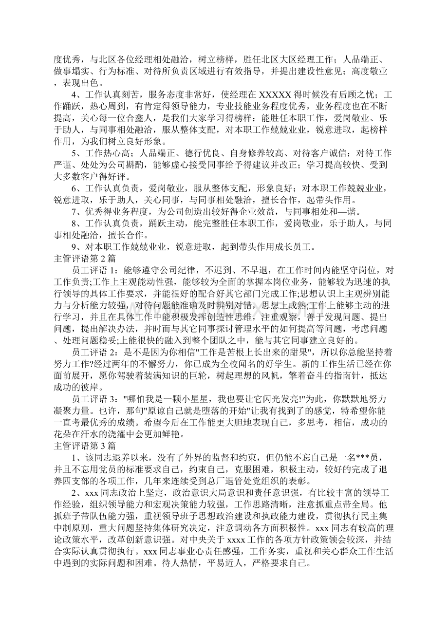 主管评语4篇.docx_第2页