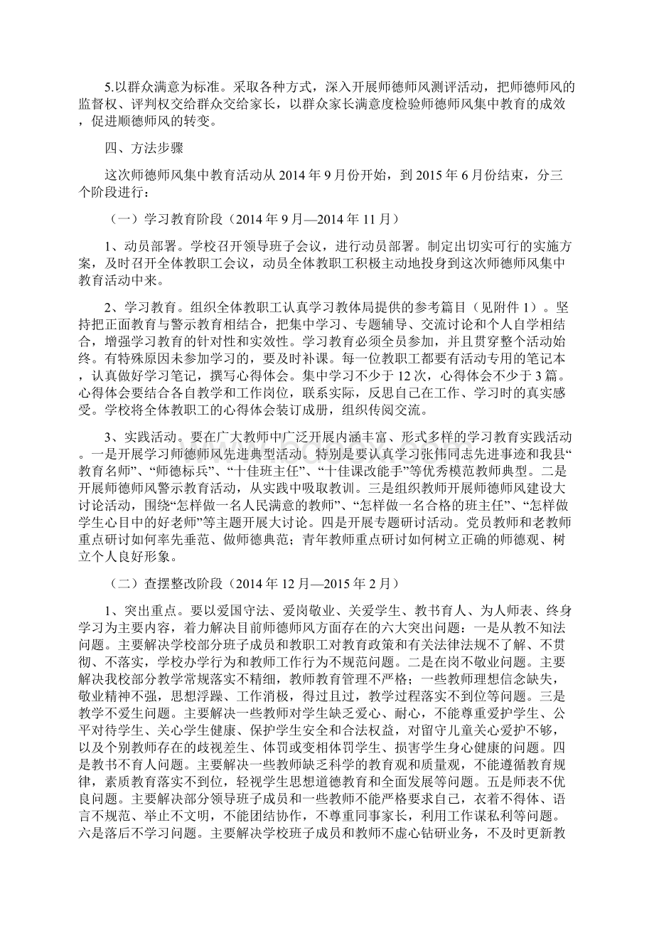 达权店初中师德师风集中教育活动实施方案.docx_第2页