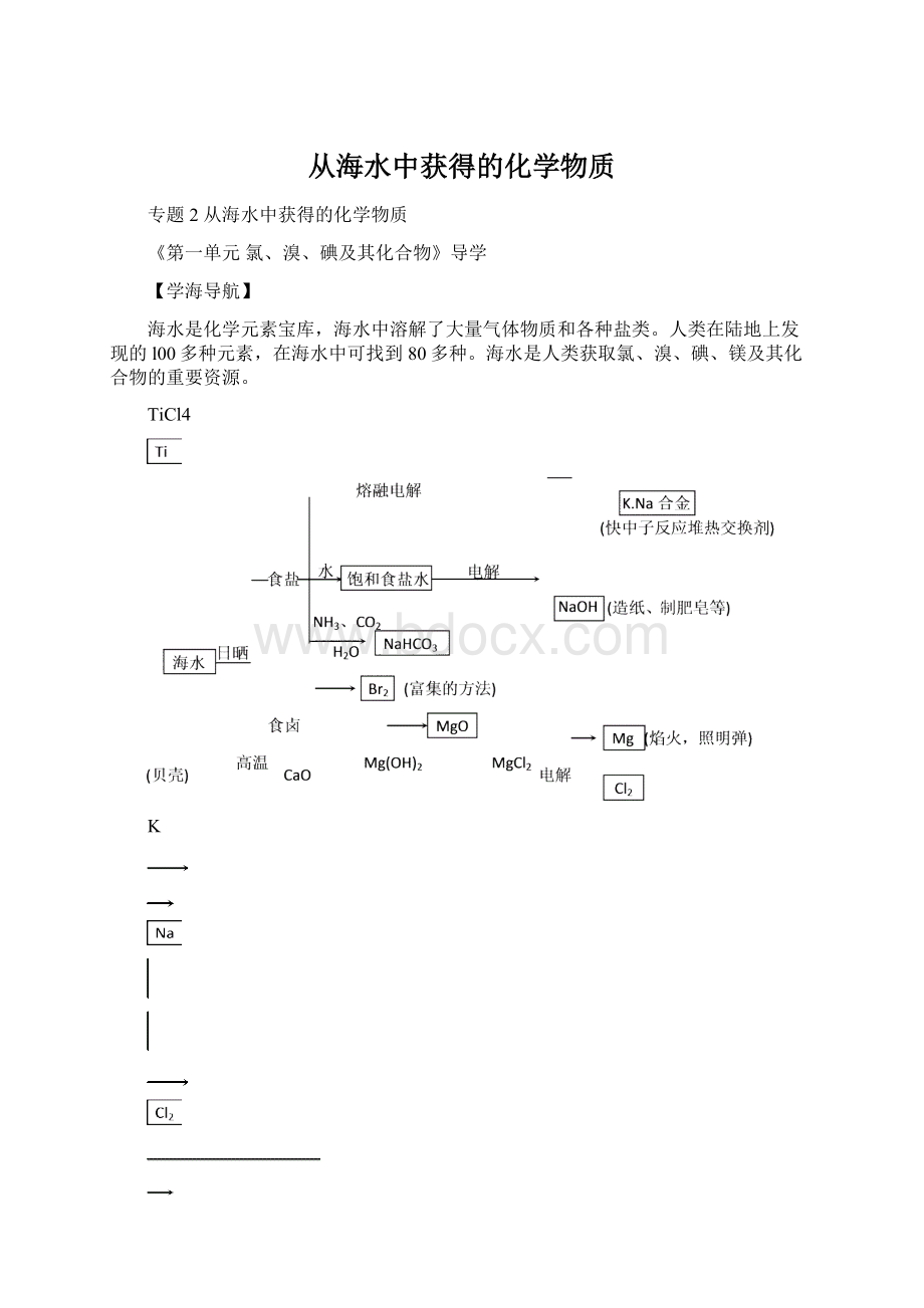 从海水中获得的化学物质Word文件下载.docx