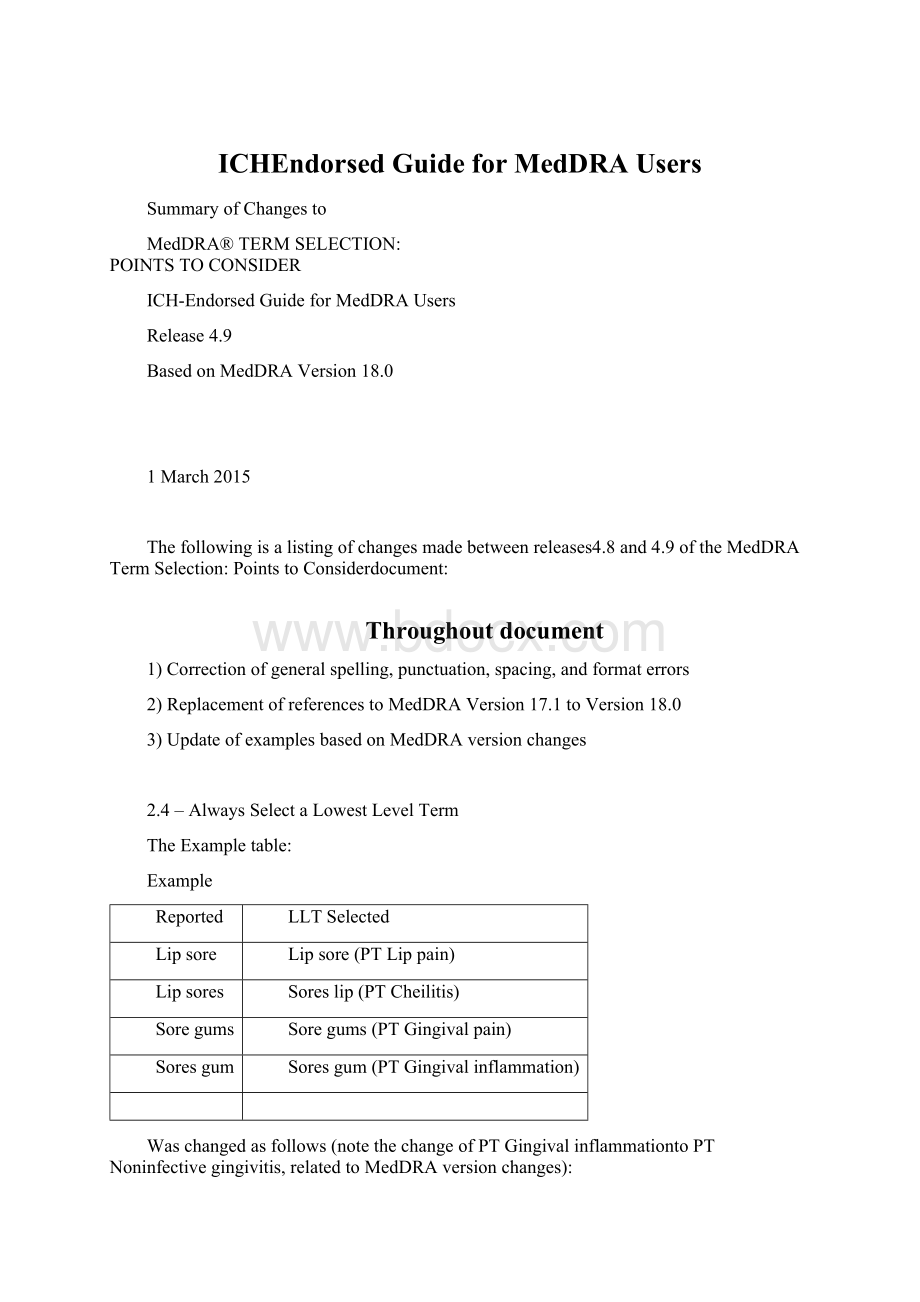 ICHEndorsed Guide for MedDRA UsersWord格式.docx_第1页