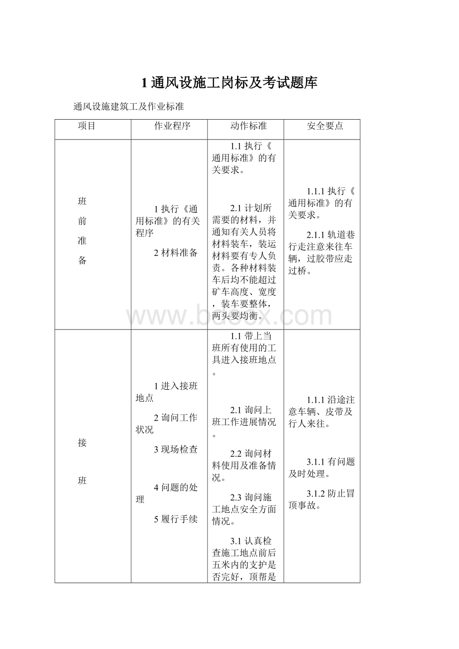 1通风设施工岗标及考试题库.docx_第1页