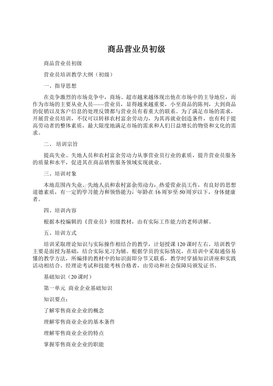 商品营业员初级.docx