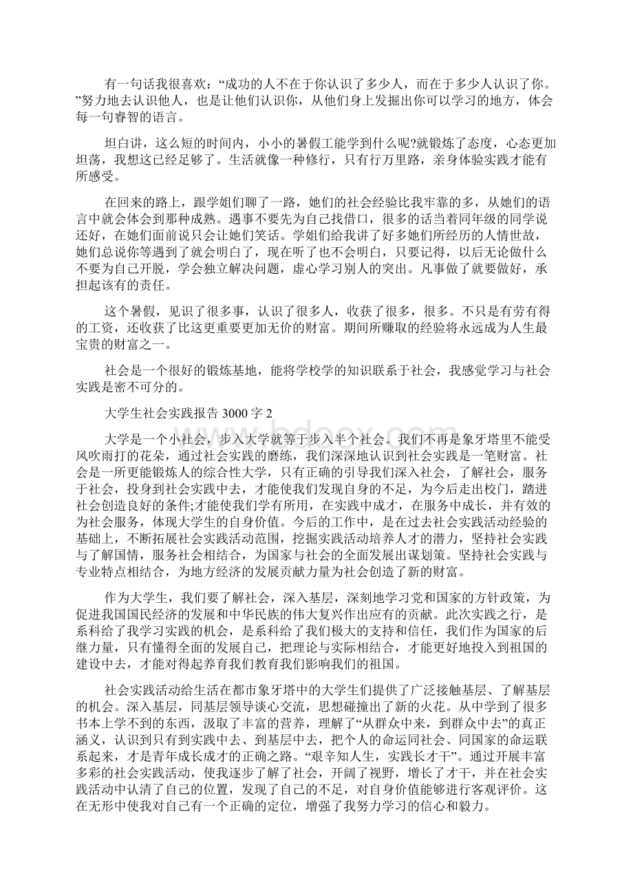 大学生社会实践报告3000字范文大全.docx_第2页