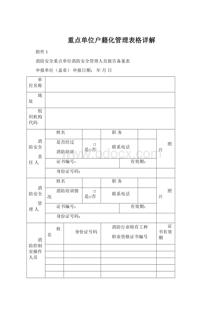 重点单位户籍化管理表格详解.docx_第1页