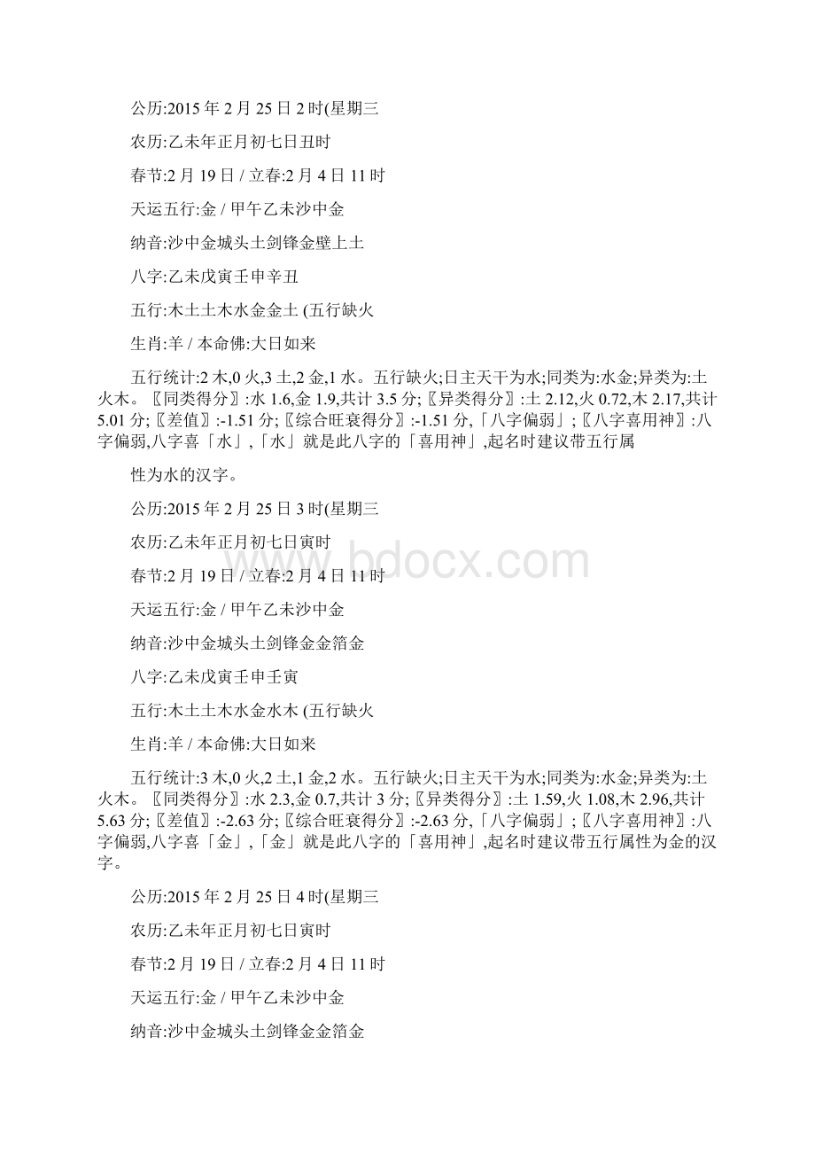 出生的宝宝生辰八字五行缺什么2.docx_第2页