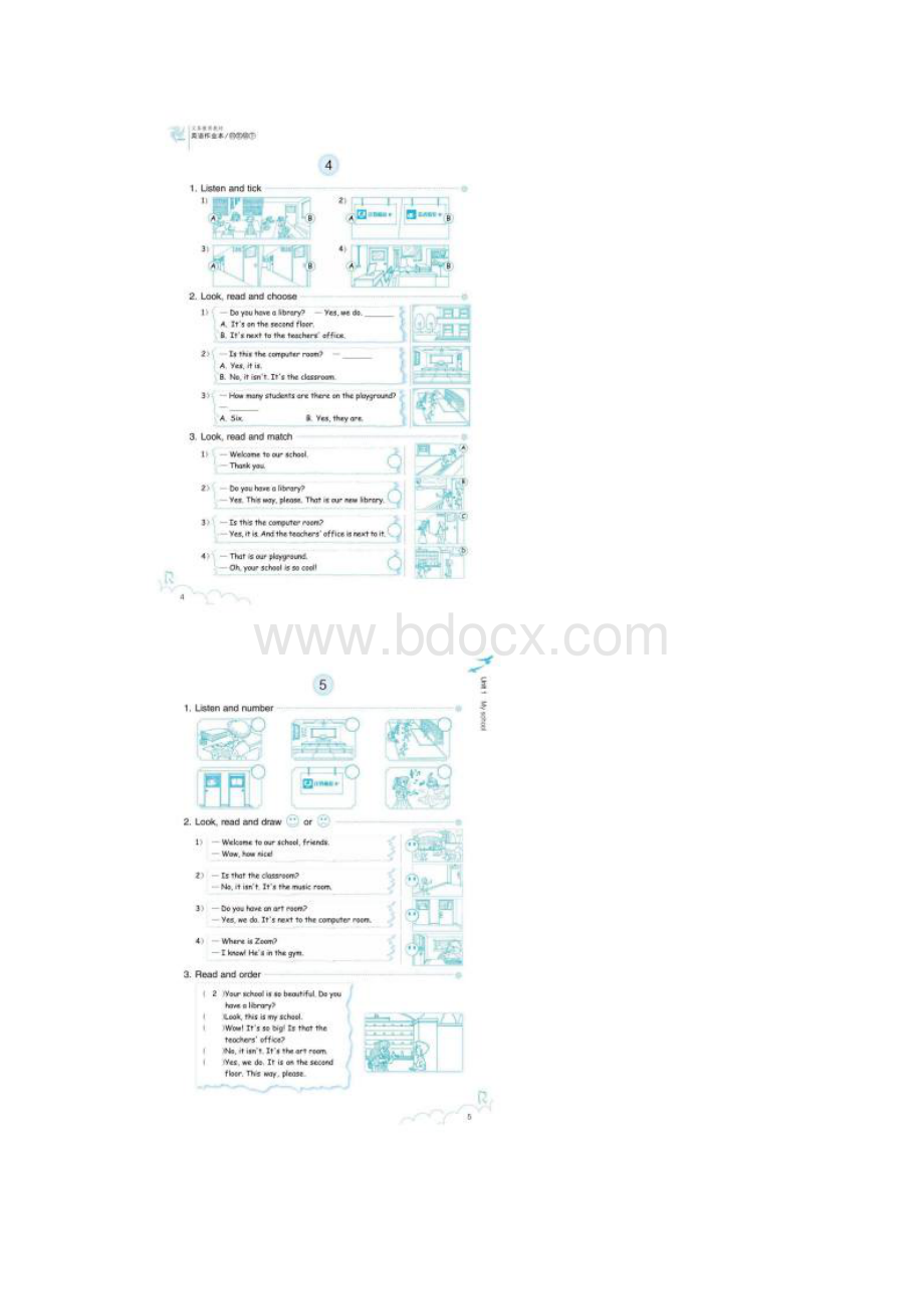 四年级下册英语试题unit12电子作业本人教PEP版含听力材料.docx_第3页