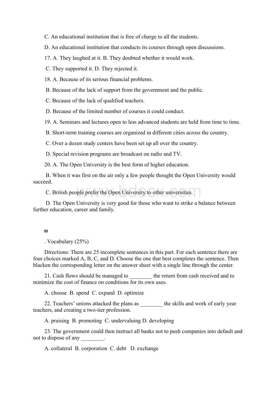 武汉大学硕士研究生英语期末考试试题.docx_第3页