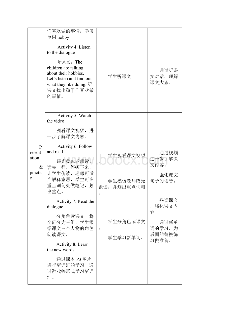 广州版新教材小学五年级英语上册教案 全册文档格式.docx_第3页