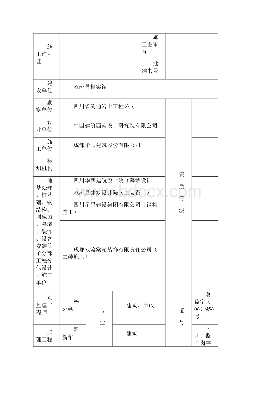 双流县档案馆工程质量评估报告.docx_第2页