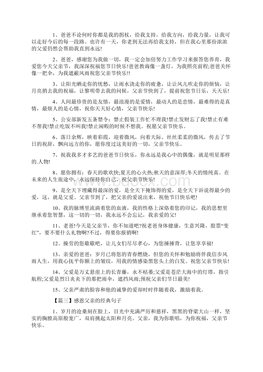 感恩父亲的经典句子大全最新.docx_第2页