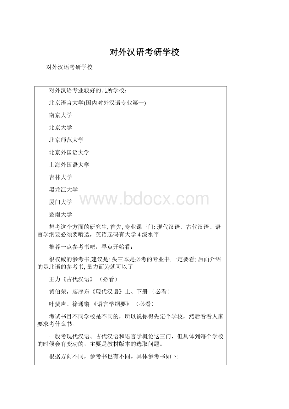 对外汉语考研学校Word文档格式.docx