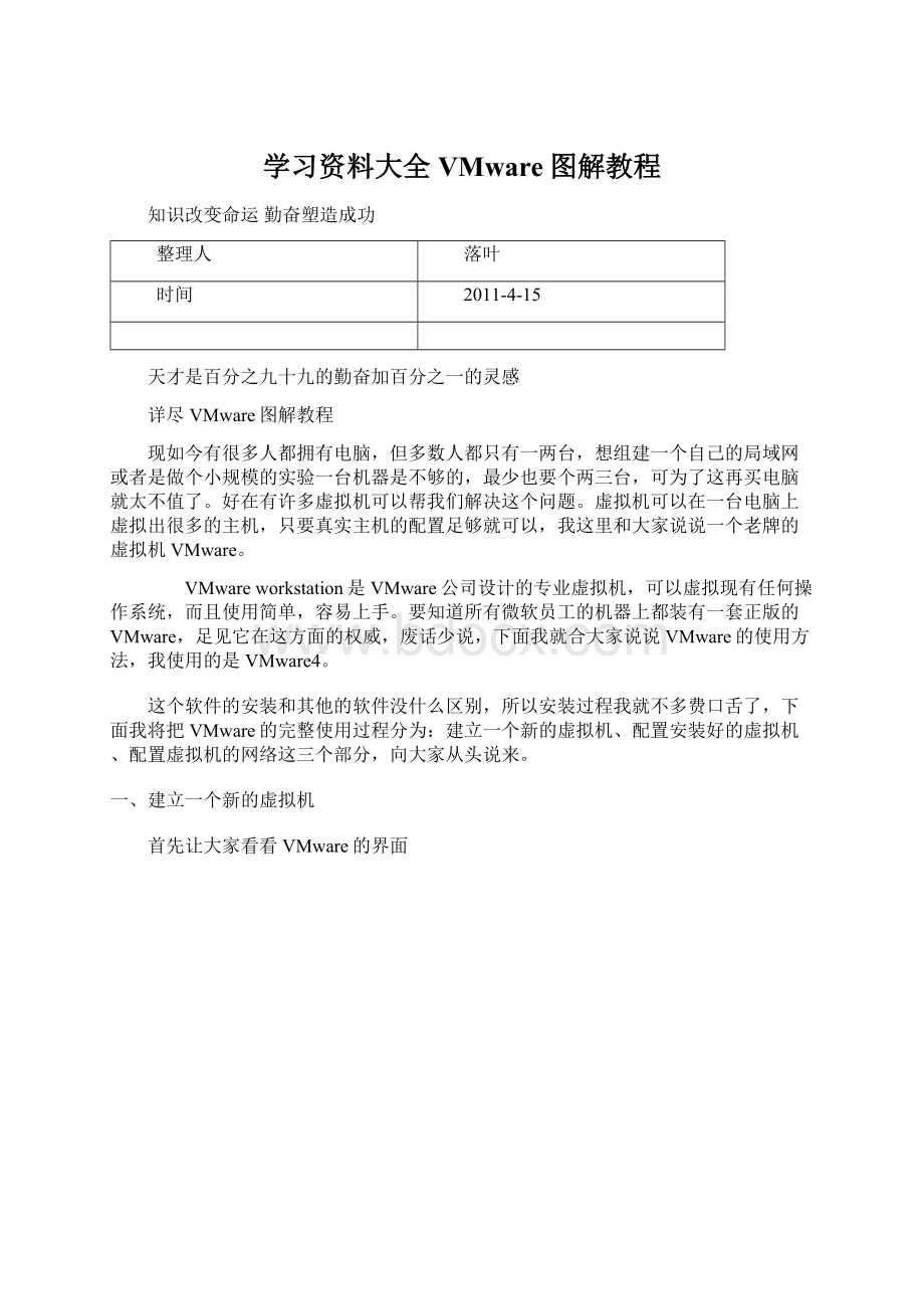 学习资料大全VMware图解教程文档格式.docx