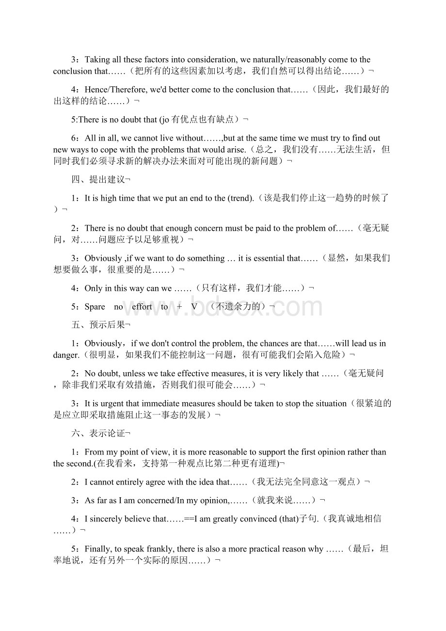 英语作文万能短语 文档.docx_第2页