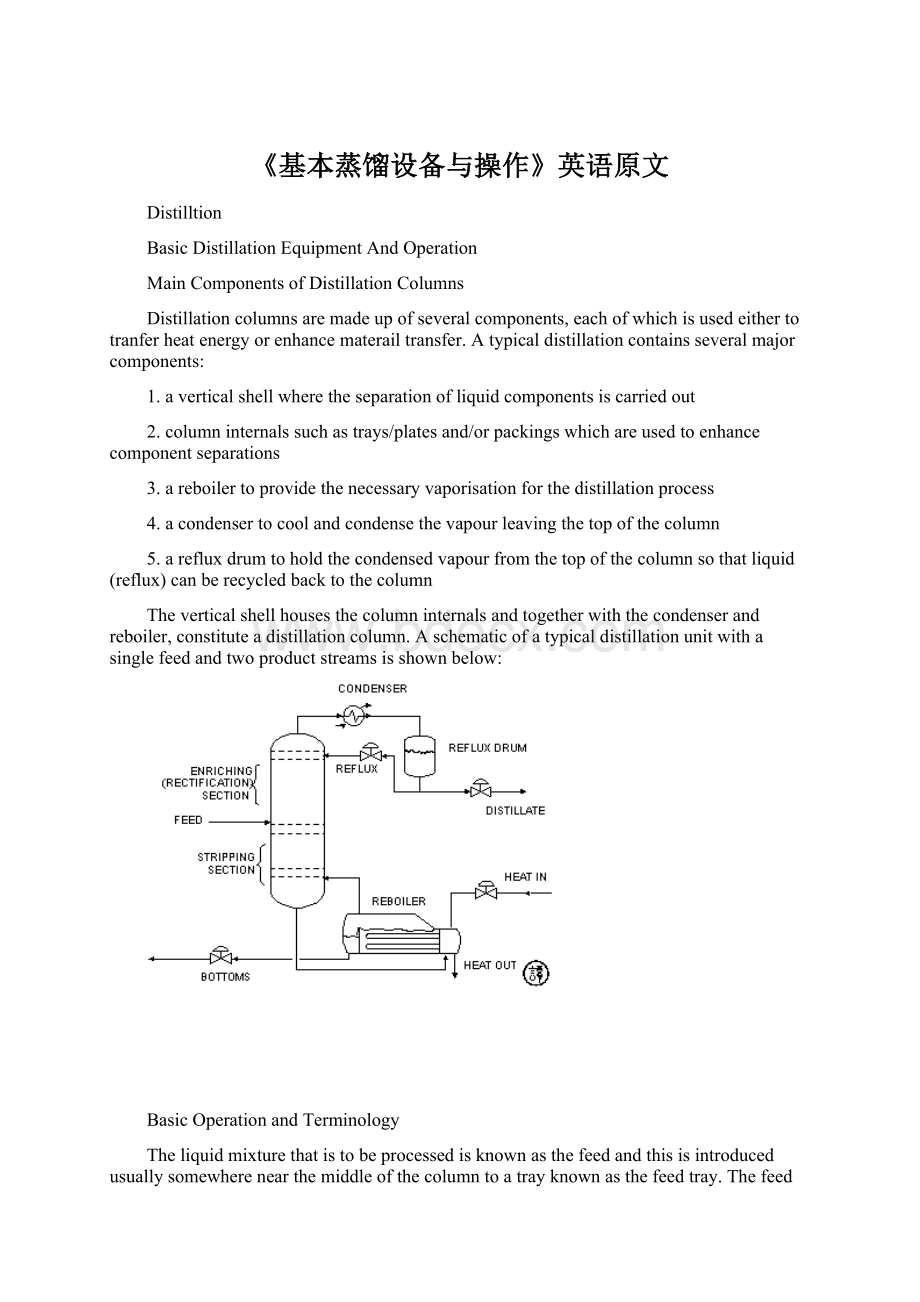 《基本蒸馏设备与操作》英语原文Word文件下载.docx