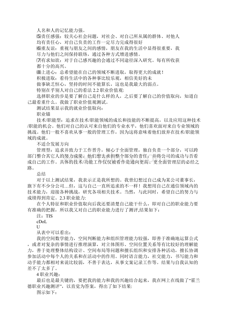 大学生职业规划通信工程专业Word文档格式.docx_第2页