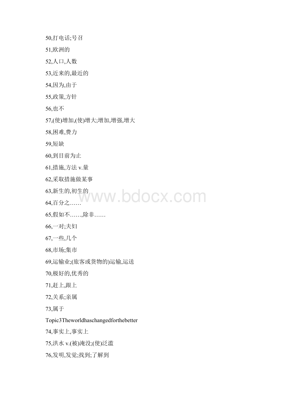 英语初三上仁爱湘教版全册词组测试.docx_第3页