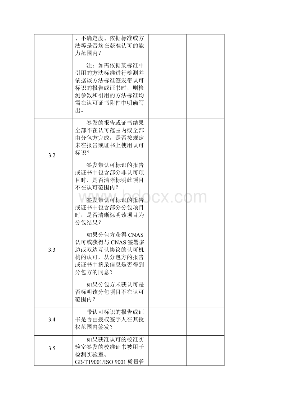 实验室检查机构认可标识使用和认可状态声明核查情况Word文档格式.docx_第2页