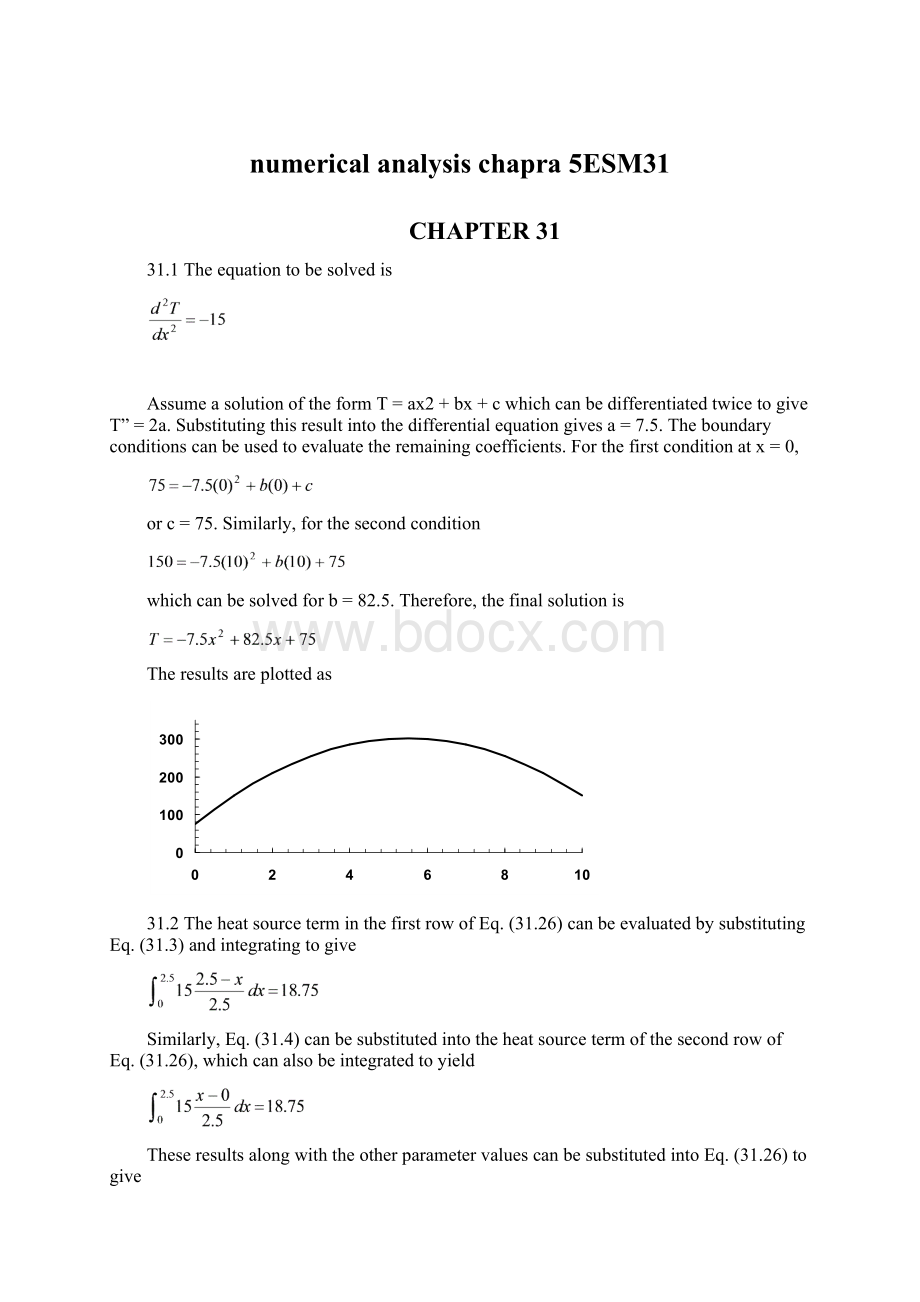 numerical analysis chapra 5ESM31.docx