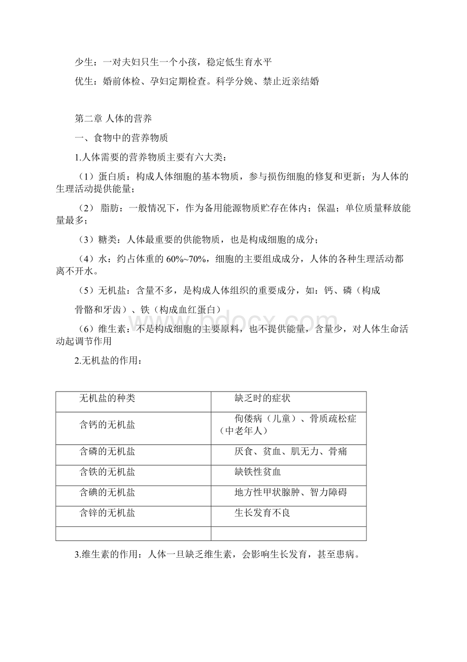 嵩阳一中7年级下册生物总复习知识点.docx_第3页