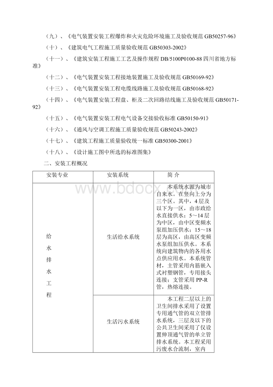 高层电气给排水安装工程施工方案.docx_第2页