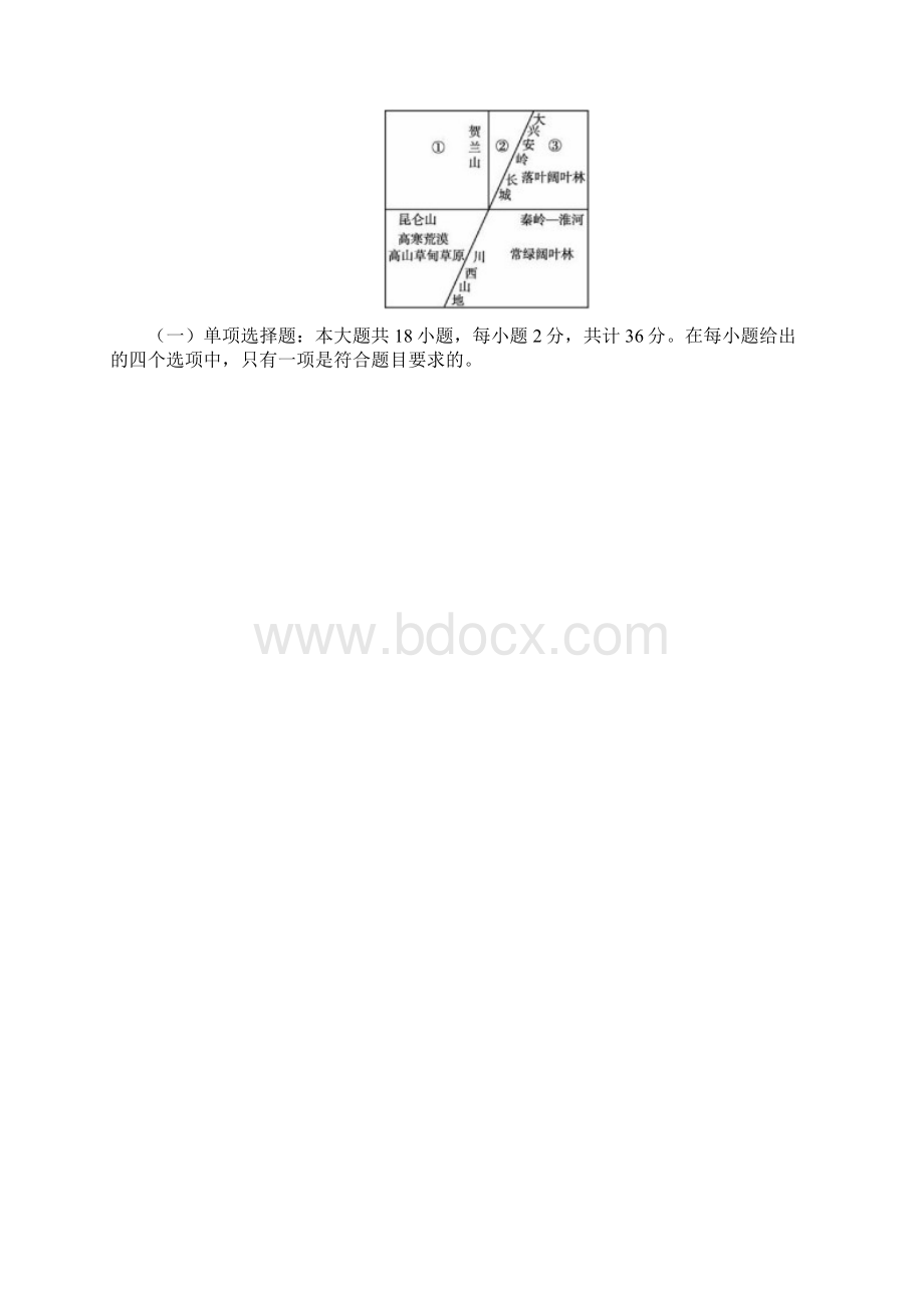 学年江苏省泰州市姜堰区高二下学期期中考试地理试题 Word版.docx_第2页