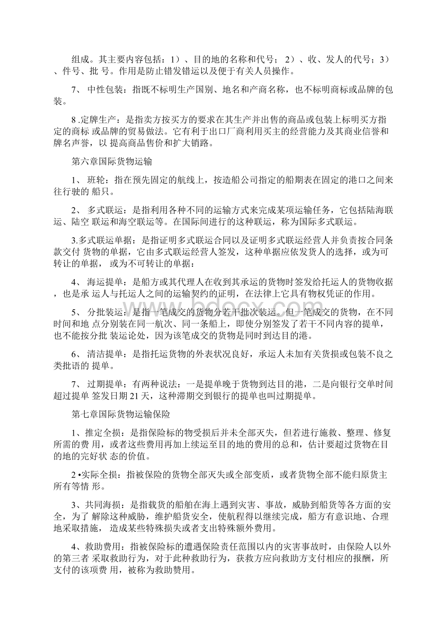 国际贸易实务名词解释Word格式.docx_第2页