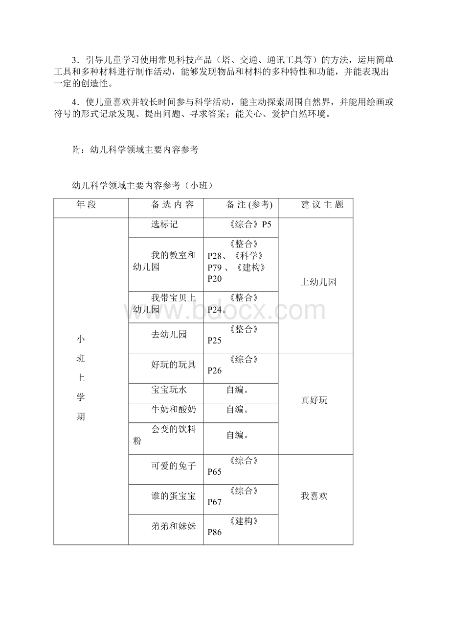 幼儿科学领域目标分解.docx_第3页