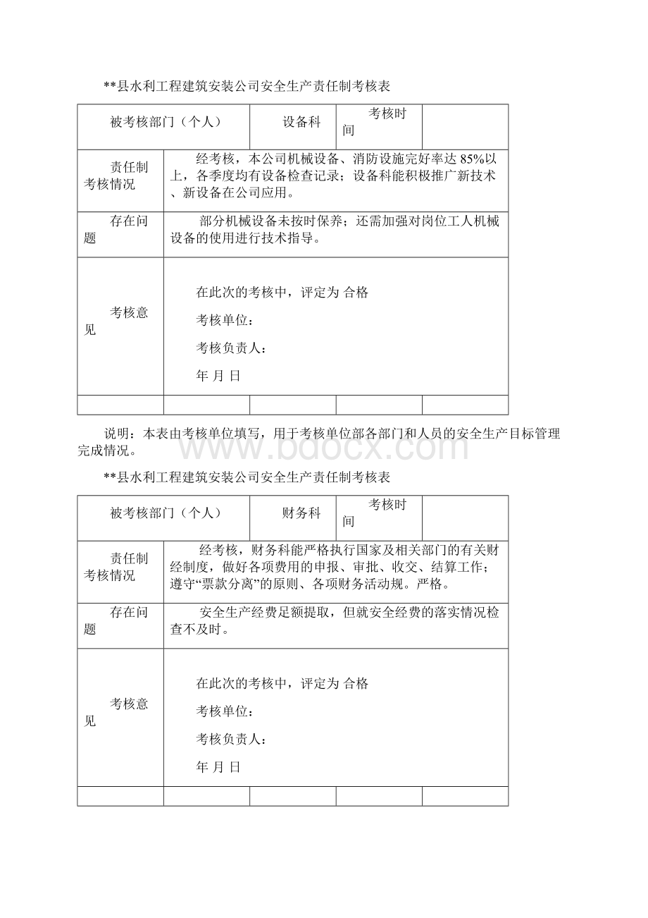 安全生产责任制考核表4文档格式.docx_第3页