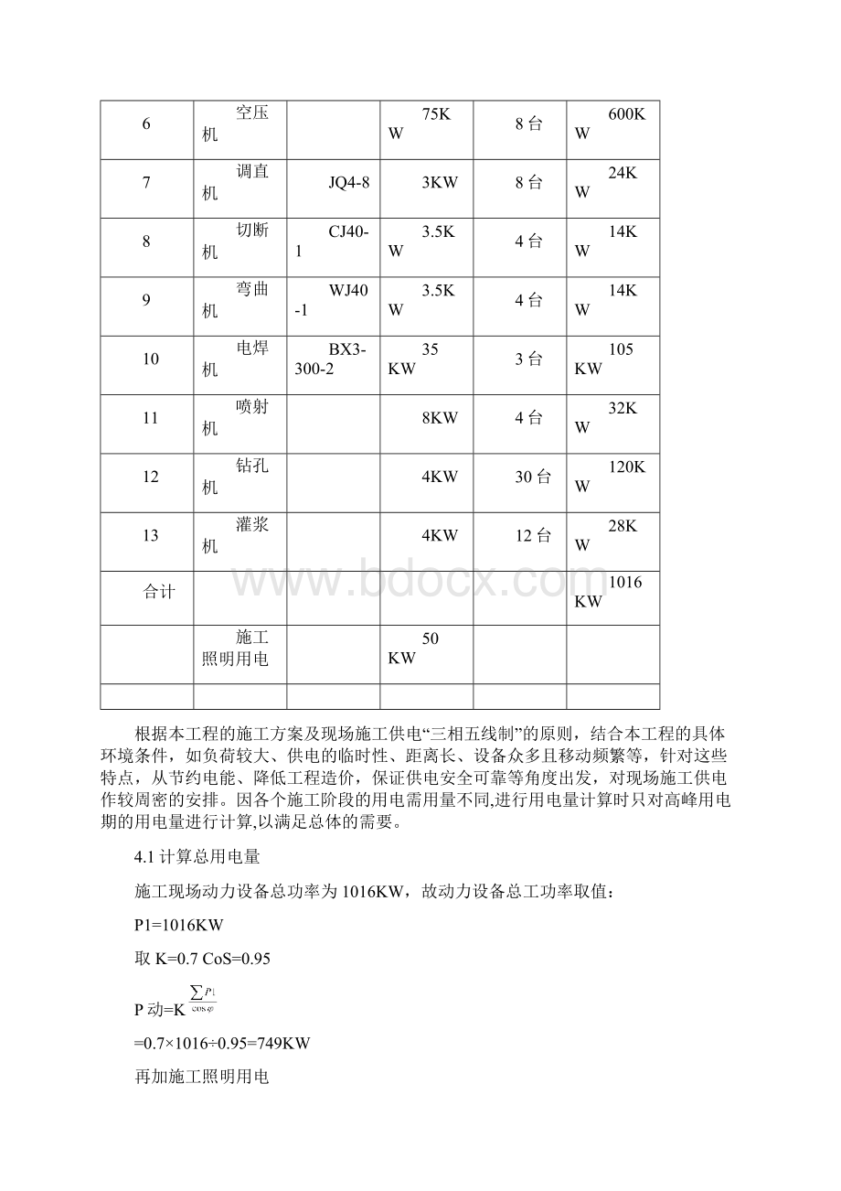 沙坪坝区梨新路边坡整治工程临时用电方案.docx_第3页