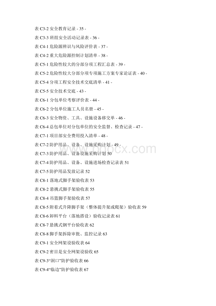 河北省建筑施工安全技术资料表格.docx_第2页