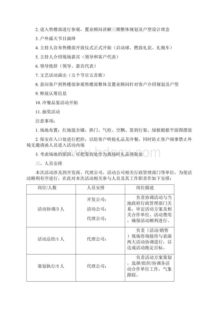 东方名郡售楼部开放活动营销方案.docx_第3页