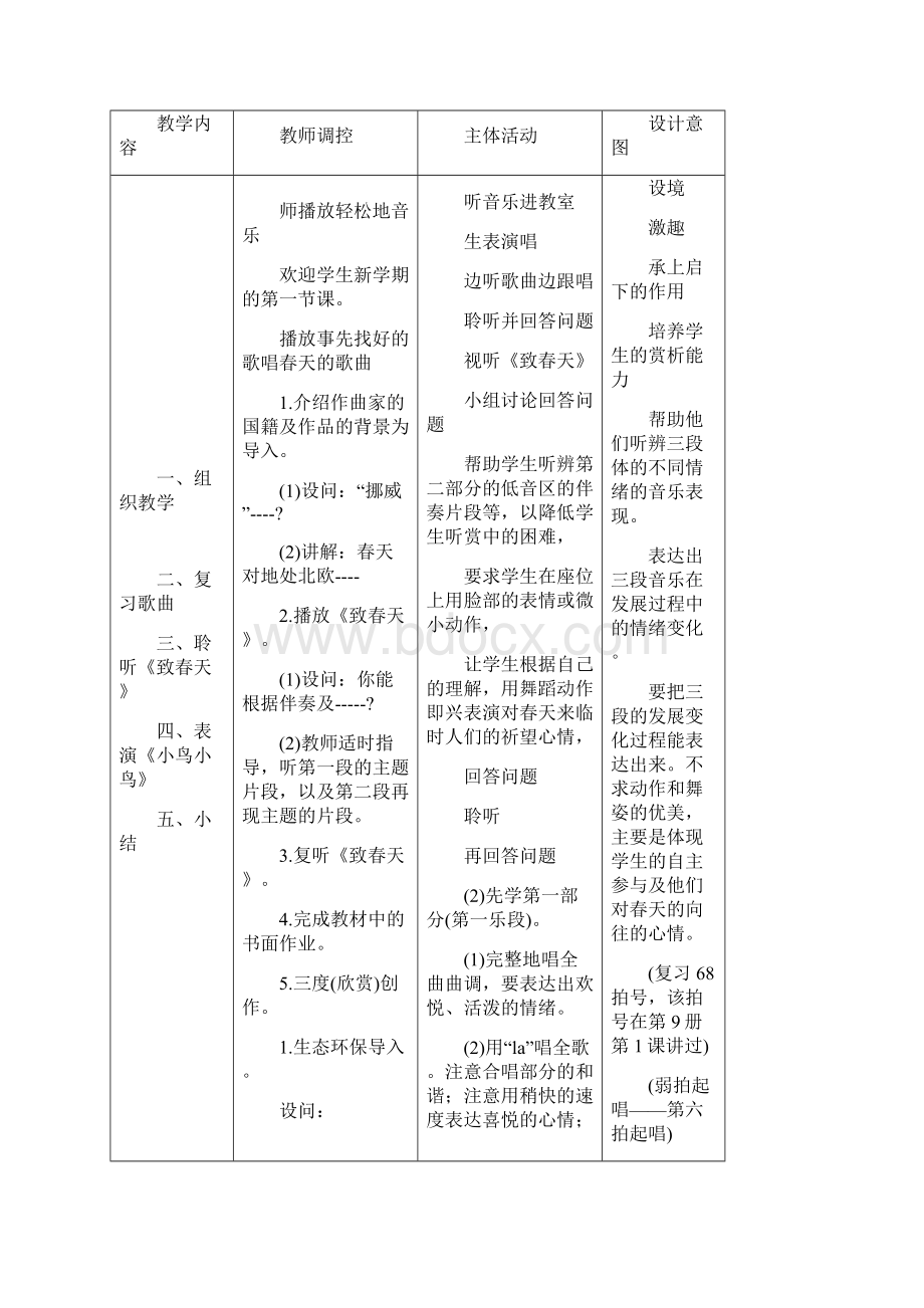 新人音版小学五年级音乐下册教案全册全1.docx_第3页