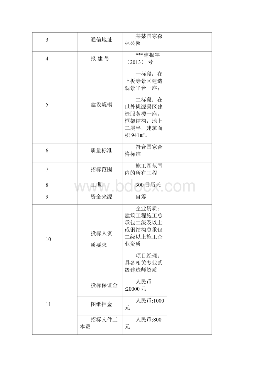 国家森林公园旅游区建设项目施工招标文件标书文件.docx_第2页