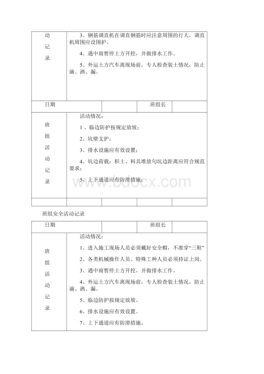 班组长管理班组安全活动记录.docx_第2页